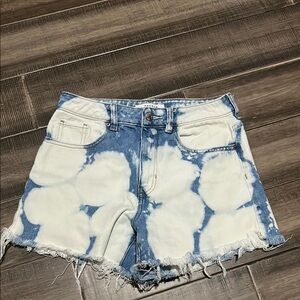 EUC Pacsun Bleached Distressed Mom Shorts 26